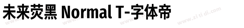 未来荧黑 Normal T字体转换